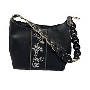 Women’s Black Purse Handbag - 11” x 6” PVC